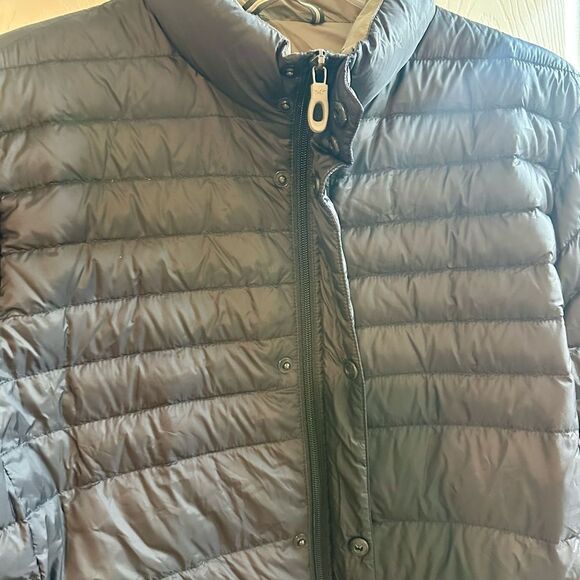 Reaction Kenneth Cole Dark Charcoal Gray Black Weatherproof Winter Puffer Jacket - Picture 5 of 9